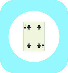 playing card. illustration for web and mobile design.