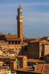 Obraz premium Streets and buildings in Siena, Italy 
