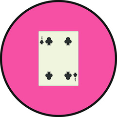 playing card. illustration for web and mobile design.