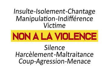 Non à la violence, sortez du silence