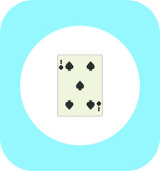playing card. illustration for web and mobile design.