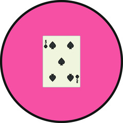 playing card. illustration for web and mobile design.