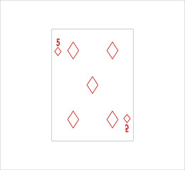 playing card. illustration for web and mobile design.