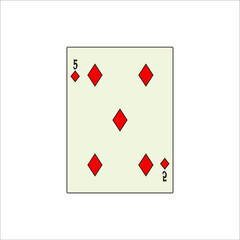 playing card. illustration for web and mobile design.