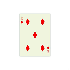 playing card. illustration for web and mobile design.