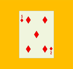 playing card. illustration for web and mobile design.