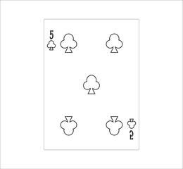 playing card. illustration for web and mobile design.