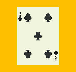 Naklejka na ściany i meble playing card. illustration for web and mobile design.