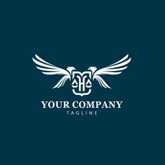 elegant and classic lawyer company logos