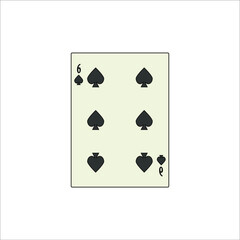 playing card. illustration for web and mobile design.