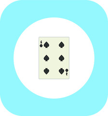 playing card. illustration for web and mobile design.