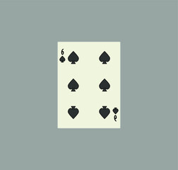 playing card. illustration for web and mobile design.
