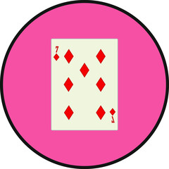 playing card. illustration for web and mobile design.