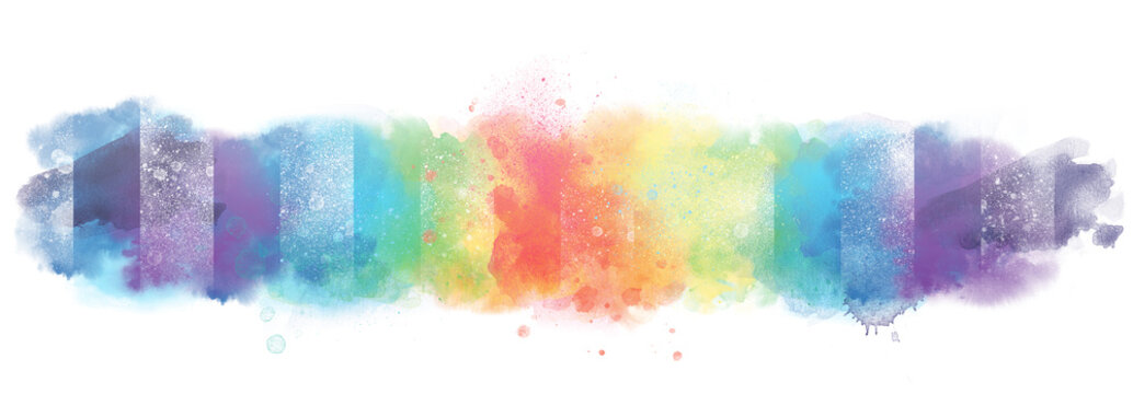 artistic watercolor background banner with watercolor texture and splash