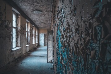 Abandoned buldings in abandoned former soviet military base, Germany