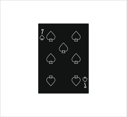 playing card. illustration for web and mobile design.