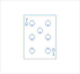playing card. illustration for web and mobile design.