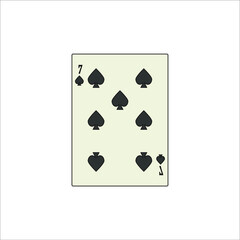 playing card. illustration for web and mobile design.