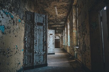 Abandoned buldings in abandoned former soviet military base, Germany