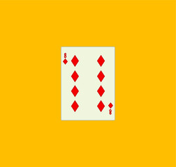 playing card. illustration for web and mobile design.