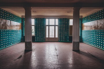 Abandoned buldings in abandoned former soviet military base, Germany