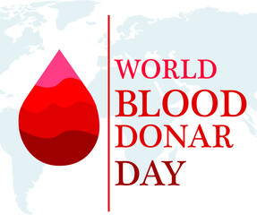 Obraz premium World blood donar day illustrations 