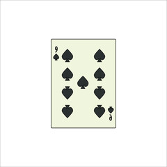 playing card. illustration for web and mobile design.