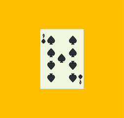playing card. illustration for web and mobile design.