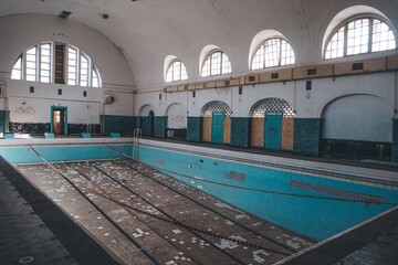 Obraz premium Abandoned buldings in abandoned former soviet military base of Wunsdorf, Germany