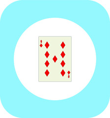 playing card. illustration for web and mobile design.