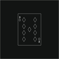 playing card. illustration for web and mobile design.