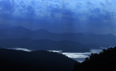 misty morning on the river