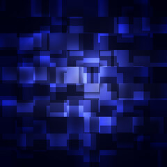  blue squares on a dark background