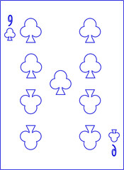 playing card. illustration for web and mobile design.