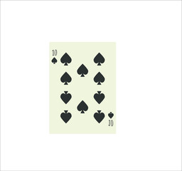 playing card. illustration for web and mobile design.