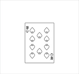 playing card. illustration for web and mobile design.
