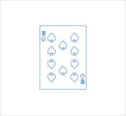 playing card. illustration for web and mobile design.