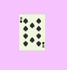 playing card. illustration for web and mobile design.
