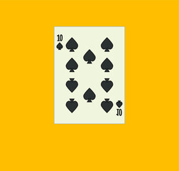 playing card. illustration for web and mobile design.