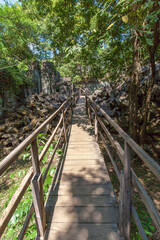 Beng Mealea Temple is a temple in the Angkor Wat style located east of the main group of temples at Angkor, Siem Reap, Cambodia.