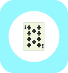 playing card. illustration for web and mobile design.