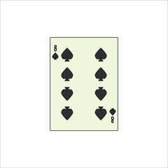 playing card. illustration for web and mobile design.