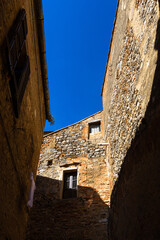 Streets and buildigs in San Gimignano