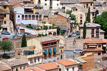 Fototapeta premium Panorama of the old city of Toledo, the former capital of Spain.