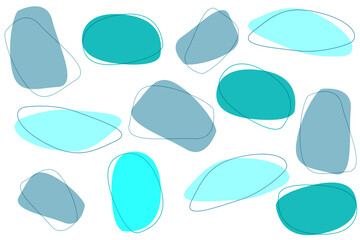 blue tone stone seamless patterns