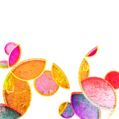 grunge colorful circles