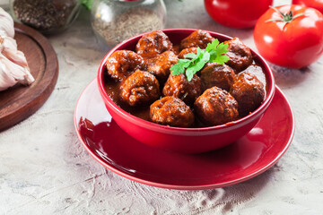 Meatballs with tomato sauce