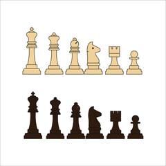 chess king figure. illustration for web and mobile design.