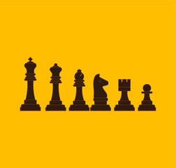 chess king figure. illustration for web and mobile design.