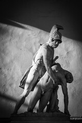 Streets and sculptures in Florence